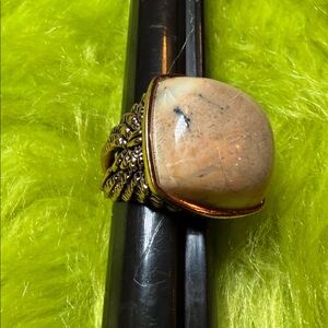 Studio Barse Gold Ring with Cream Stone